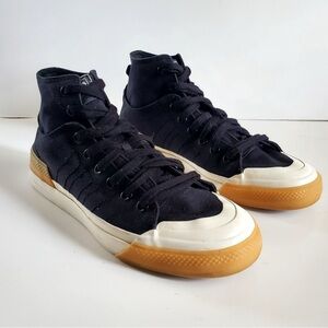 Adidas Originals Nizza High DL 'Black White' Men's Sneakers Size 8.5